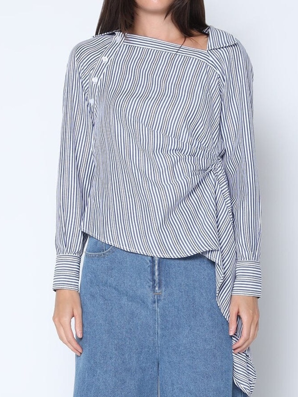 Gracia striped button down